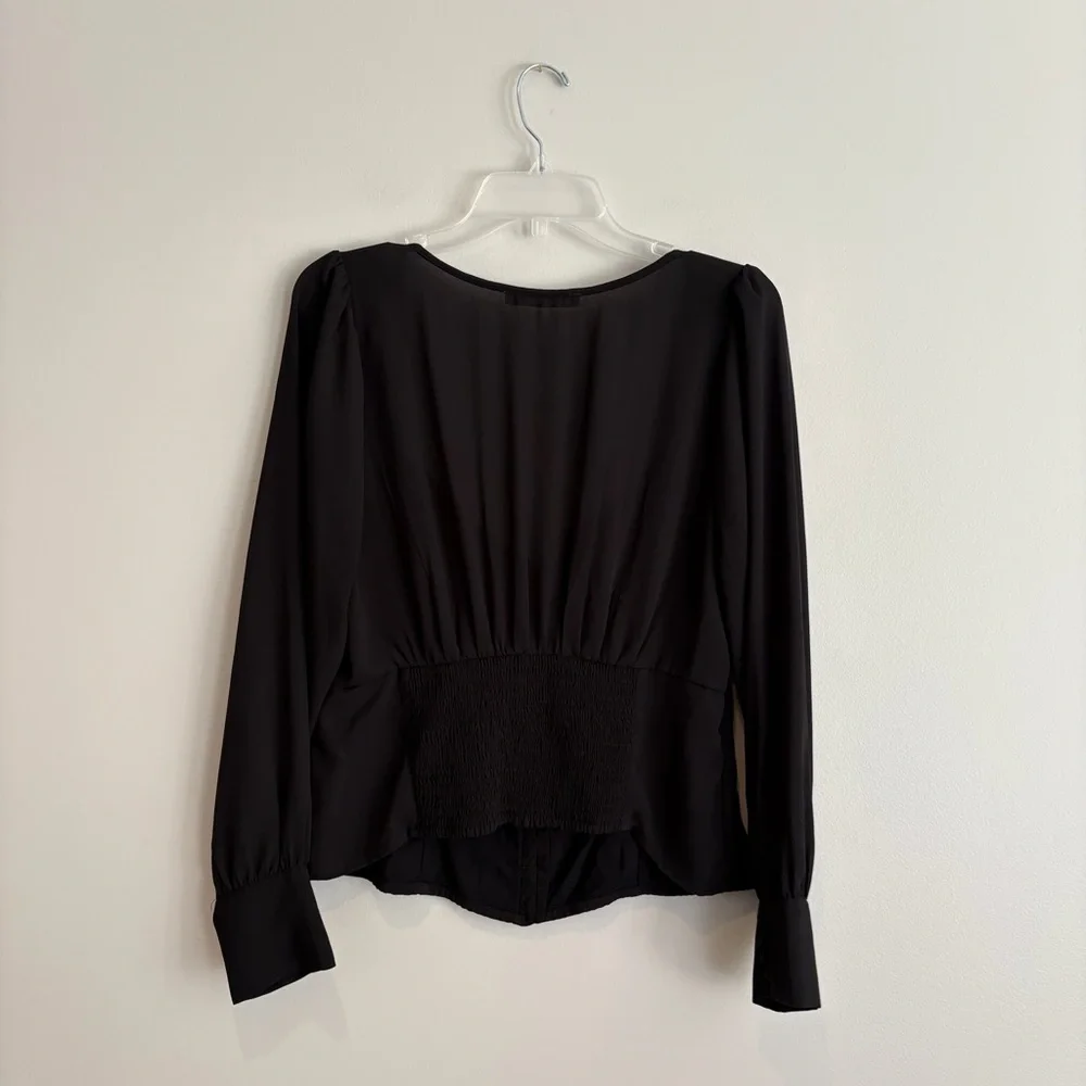 Abercrombie & Fitch Black Button-Up Blouse - Picture 3 of 6